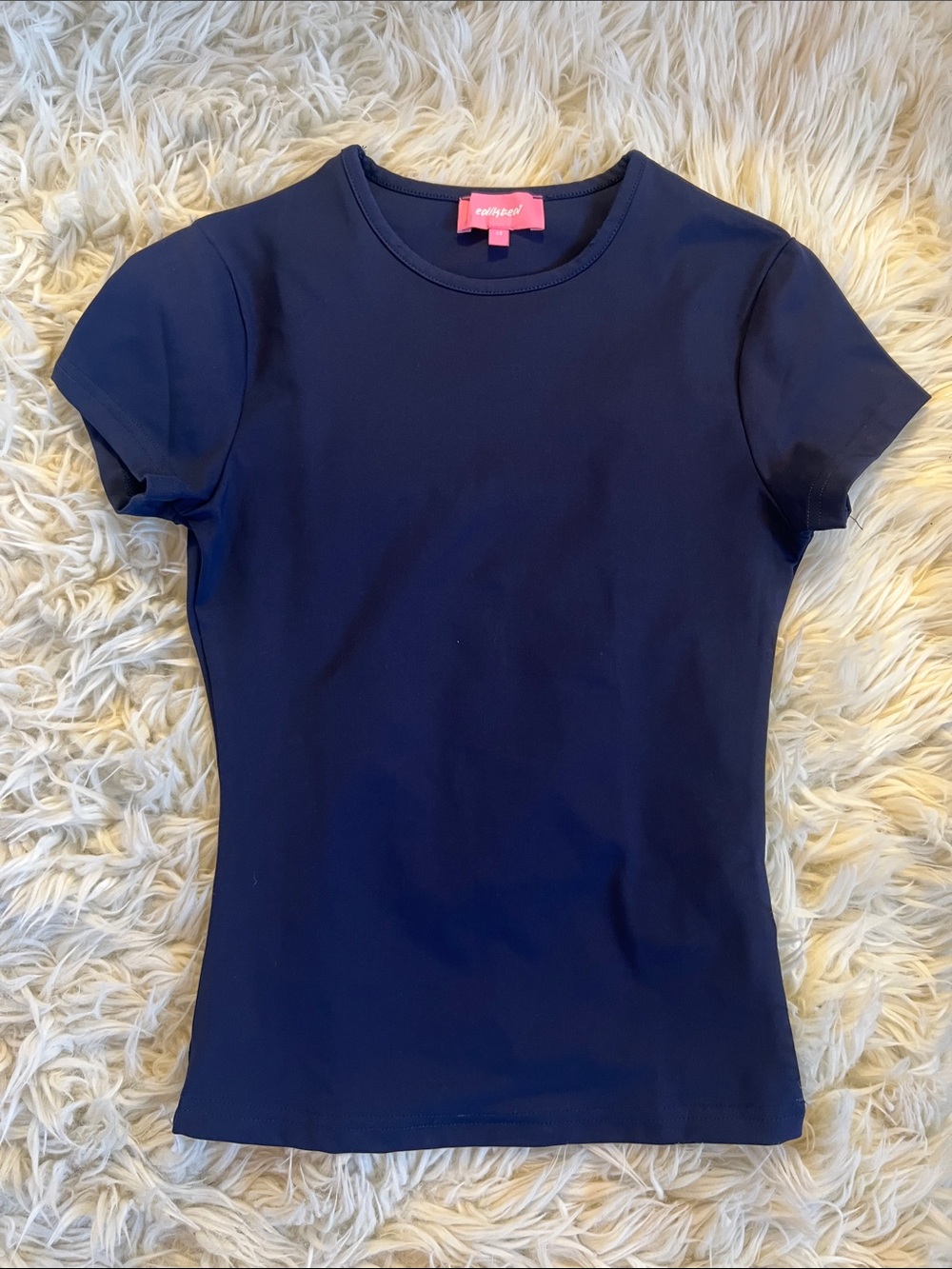Edikted Navy Short Sleeve Tee